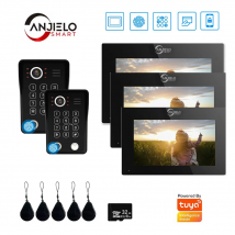 Videocitofono Impronte digitali 5in1 Sblocco Wifi Sistema campanello per citofono domestico Tuya Smart 1080P Touch Monitor Sicurezza Protec