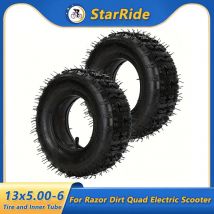 13x5.00-6 Reifen oder Schlauch mit geradem Ventilschaft für Razor Dirt Quad Elektroroller Teile Zubehör 13*5.00-6