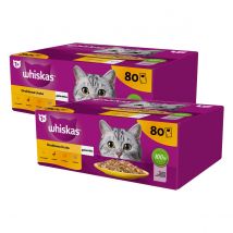 Karma mokra dla kota WHISKAS Drób w sosie Galaretka Mix 160x85g