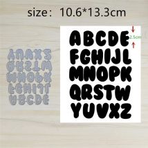 26Pcs Letter Metal Cut Dies Stencils for Scrapbooking Stamp/Photo Album Decorative Embossing DIY Paper Cards