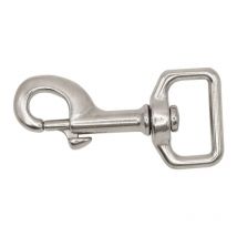 Edelstahl 316 Quadratische Öse Drehbolzen Karabinerhaken 80 mm Tauchclip Marine Yacht Rigging Hardware zum Tauchen