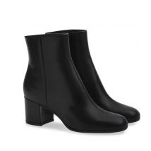 2026 Stivali invernali da donna semplici casual Punta tonda Tacco grosso Slip On Stivaletti solidi Stivali con tacco medio in pelle/pelle scamosciata di grandi dimensioni