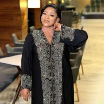 Afrika Damen kleid Luxus Robe Kleid lose Mode V-Ausschnitt Diamant Langarm