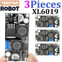 TENSTAR 3 pezzi XL6019 (aggiornamento XL6009) Modulo di alimentazione regolabile CC step-up automatico step-down da 20 W da 5-32 V a 1,3-35 V