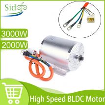 72V 3000W Brushless Motor Max 6700RPM Electric Scooter Motor DC 72V Go Kart Electric Motor with Temperature Sensing