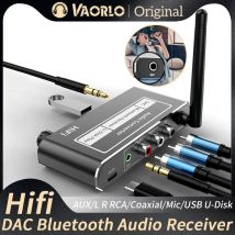 Hifi Bluetooth 5,2 Audio empfänger DAC Koaxial Digital zu Analog Konverter 3,5mm Aux RCA Mikrofon U-Disk Buchse Stereo Wireless Adapter