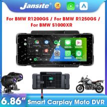 Jansite 6,86 "Motorrad DVR Für BMW R1200GS R1250GS S1000XR Dash cam IPS Bildschirm Registrar Carplay Android auto Dual Objektiv Kamera