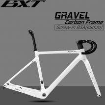 BXT Rama rowerowa z hamulcem tarczowym z włókna węglowego 700C/27.5er Max Use 47C/2.1 Rama rowerowa