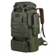 Wanderrucksack mit großer Kapazität, Outdoor-Rucksack, Segeltuch, Trekking, Camping, taktischer Rucksack für Picknick, Reisen, Sport im Freien