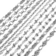 Catena grande in acciaio inossidabile da 1 metro per catena grande spessa fatta a mano Gioielli fai-da-te Creazione di braccialetti Collana Catena di gioielli