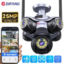 Neues 25 MP 5-Bildschirm PTZ 720 °   WiFi-Kamera mit fünf Objektiven, Sicherheitsschutz, CCTV, wasserdicht, fünf Bildschirme, 25 MP, Überwachungskamera