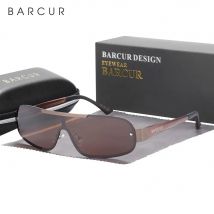 Barcur sport sonnenbrille für männer polarisiert pilot aluminium schmal mann sonnenbrille frauen uv400 oculos de sol