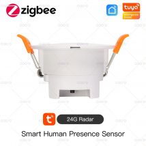 Tuya ZigBee 24G MmWave Radar Menschlicher Anwesenheitssensor Helligkeits-/Entfernung Kleine Bewegungserkennung Präziser Deckenmontagesensor