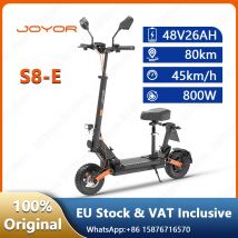 JOYOR S8 E-Scooter 800W motore 48 v26ah batteria City Travel Adult escooter 10 pollici Fat Tire fuoristrada Scooter elettrico pieghevole