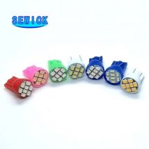 500Pcs T10 8 SMD 1206 3020 194 168 LED Bulbs Wedge AC DC 12V Pinball Machine White Red Blue Green Yellow