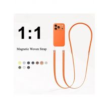 High End Official Magnetic Woven Strap for Orginal Iphone 17 Pro Max 17 Air Phone Crossbody Lanyard Anti-loss Apple Strap