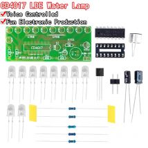 Sprach aktiviertes LED-Wasserlicht-Kit cd4017 Laternen steuerung Spaß elektronische Produktion Lehr ausbildung DIY elektronisches Kit-Modul