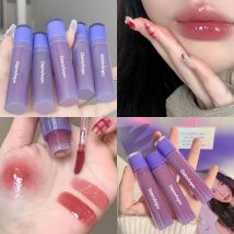 Lila aufpolsternder Lipgloss, Spiegel-Wasserglanz, glänzender und feuchtigkeitsspendender, hochpigmentierter Lippenfleck für Mädchen und Frauen