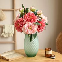 1 STÜCK, Große Seidenpfingstrose Künstliche Blumen Hochwertige Simulation Pfingstrose Europäischen Stil Gefälschte Blumenstrauß Für Hochzeit Wohnkultur