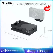 Piastra di montaggio SmallRig per AirTag per FUJIFILM X-H2 / X-H2S / X-T4 / X-T5 / X-T50 / GFX 100S II / F8-X5M / X100V / X100VI -MD5425