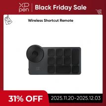 XPPen ACK05 Telecomando di scelta rapida wireless 10 tasti di scelta rapida personalizzati Tastiera Bluetooth portatile per tablet da disegno Windows Mac
