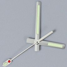 8,5 * 12,5 * 12,5 mm NH35 Uhrenzubehör Zeiger für Mod Abalone NH35 NH36 38 Automatikwerk Uhrennadel Grün Leuchtendes Silber