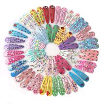 40 unids/lote, accesorios para el cabello, horquilla para niñas, estampado de dibujos animados, fruta, Animal, flor, Clip para el cabello, bonito horquilla en polvo, nuevo tocado para niños
