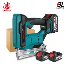 ONEVAN F30G 30 MILLIMETRI Brushless Pistola Sparachiodi Elettrica Cordless Cucitrice Chiodatrice Batteria Al Litio Chiodatura Strumento di Potere Per 21 V 18 V Batteria