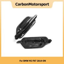 ABS-beschichtet mit echtem Carbonfaser-Kotflügel-Entlüftungsverkleidung für BMW M-Serie M2 F87 2014 2015 2016 2017 – Auto-Seitenluftjalousie mit Logo