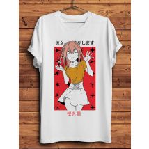 Kawaii Waifu Rent a girlfriend Sumi Sakurasawa Mizuhara Chizuru Funny Anime Tshirt Men T Shirt Homme Unisex Otaku Streetwear