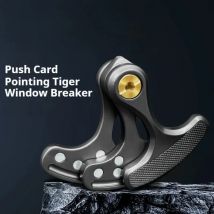 Magnetische Push-Karte Zeigt Tiger Fenster Breaker 3in1 Mechanische Slider Pushing Platte Haptische Münze Mini Zappeln Stress Relief Spielzeug