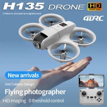 Nowy Mini Dron H135 WIFI FPV Hover Kamera 4K HD Profesjonalny Kieszonkowy Kolorowe Światła Dron Rc Składany Quadcopter Zabawki dla Chłopców Prezent