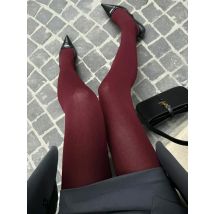 Talenza Women's Tights Slim Stockings Pantyhose Super Elastic Large Size Leggings Red Women's Sexy Tights Spring Autumn Winter
