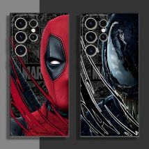 Marvel Deadpool Venom Handyhülle für Samsung S21 S23 S22 S24 S25 Plus S21 S22 S23 S24 S25 Ultra S21 S23 S20 FE Matt