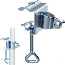 【M】 1 Stück Schirmständerklemme für den Innenhof, robuster Schirmhalter aus Metall, verstellbare Schirmständer- und Montagestuhlklemme für den Außenbereich