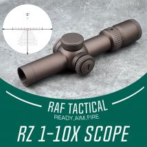 Taktisches Zielfernrohr RZ HD GEN III 1-10X24 34mm Rohr FFP LPVO Scope Rot EBR-9 Absehen FDE Farbe mit Original-Vollmarkierungen