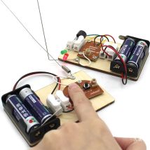 DIY-Wissenschaft und Technologie, handgefertigte STEM-Kits, bauen Sie eine Telegraphenmaschine, lernen Sie Morsecode, elektrische Schaltungsexperiment (keine Batterie).
