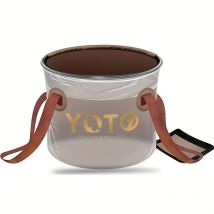 YOTO Zusammenklappbarer Eimer Multifunktionaler und praktischer Outdoor-Angeleimer Outdoor-Camping-Wasserspeicher