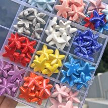 10 pz/lotto Perline di Ceramica a Forma di Stella Marina Perline con Foro Grande per la Produzione di Gioielli Forniture Fai da Te Braccialetti con Ciondoli Accessori per Collane