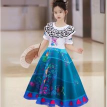 Kinder Performance Kostüm Anime Cosplay Bühnenshow Kleid Mädchen Sommer Casual Urlaub Blumenkleid
