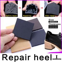 1 Pair DIY Rubber Sole Repair Shoes Tire Grain Wave Pattern For High heels Repair Worker Shoes Outsole Stick On Soles Heel Pads