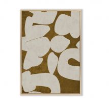 Abstract Modern Green Shapel Art Canvas Painting Nordic Brown Posters and Prints Wall Art Pictures for Living Room Home Decor