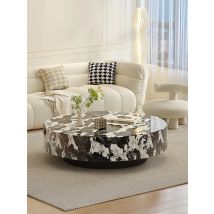 Italian Minimalist Round Marble Nesting Tables Set - Luxury  Coffee Tables for Small/Large Living Room, Space-Smart Centerpiece