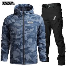 Mountainbike-Kleidungsset THORSOL Fahrradanzug Herren 2025, Fahrradjacke, Motocross-Hose, MTB-Outfit, Conjunto De Ciclismo Hombre