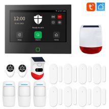 DIY-Käufer angepasst 7 Zoll 4G & WiFi Home Alarm Host System Wireless GSM Big Screen Touch Panel Tuya Smart Security Schutz
