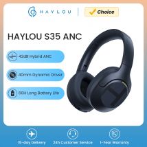 HAYLOU S35 ANC słuchawki bezprzewodowe nauszne 42dB ANC słuchawki Bluetooth 5.2 40mm dynamiczny