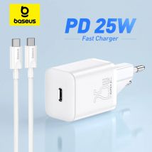 Baseus Ładowarka USB C 25W z obsługą szybkiego ładowania PD typu C Przenośna ładowarka do telefonu iPhone 15 14 13 Pro Max Samsung S22 Tablet