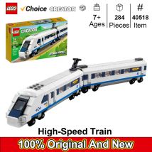 Lego-40518 Creator High-Speed Train 2, carro conectado, que es un compartimento para conductor y tiene un frente inclinado