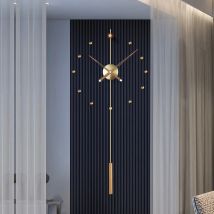 Spain Large Wall Clock Modern Design Metal Luxury Wall Watches Clocks DIY Home Decor Silent Living Room Orologi Da Parete Gift