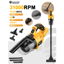 400W Cordless Vacuum Cleaner 31000rpm Vacuum Cleaner Home Power Tools For Dewalt 20V Battery